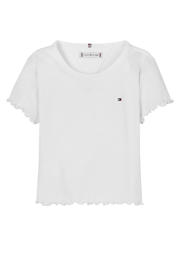 thumbnail: Tommy Hilfiger T-shirt wit rib gebreid