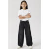 NAME IT KIDS wide leg jeans NKFROSE black denim