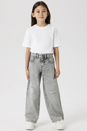 wide leg jeans NKFROSE light grey denim