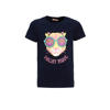 Orange Stars T-shirt met printopdruk donkerblauw