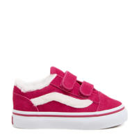 thumbnail: Roze en witte jongens en meisjes VANS Old Skool sneakers van canvas/voering: textiel/voetbed: eva met klittenband en dierenprint