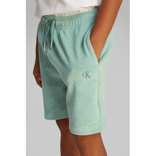 Calvin Klein casual short groen Korte broek Jongens Badstof Effen