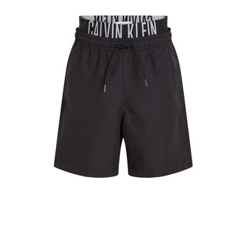 Calvin Klein zwemshort zwart Jongens Polyester Logo