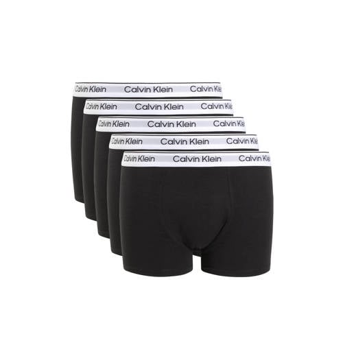 Calvin Klein boxershort - set van 5 zwart Jongens Stretchkatoen Effen - maat 152/164 afbeelding