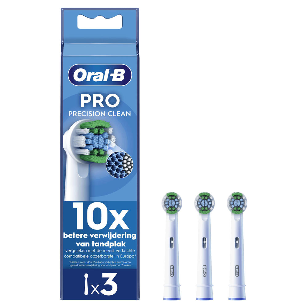 Oral-B Pro Precision Clean opzetborstels wit - 3 stuks