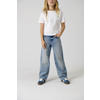 KIDS ONLY GIRL wide leg regular waist jeans light blue denim