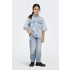 KIDS ONLY GIRL wide leg regular waist jeans light blue denim