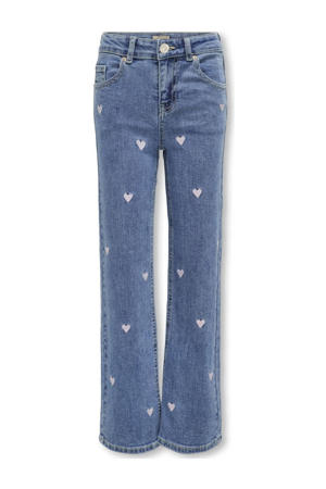 wide leg jeans KOGJUICY pink hearts