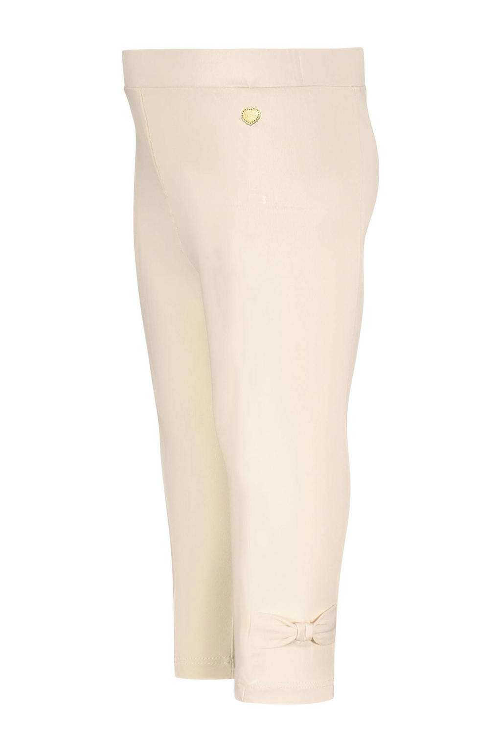 Ecru meisjes Le Chic skinny legging van stretchkatoen met regular waist, elastische tailleband en effen