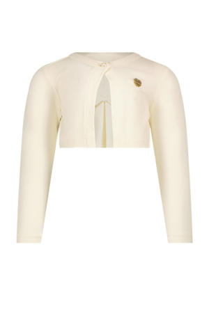 bolero met strikdetail ecru