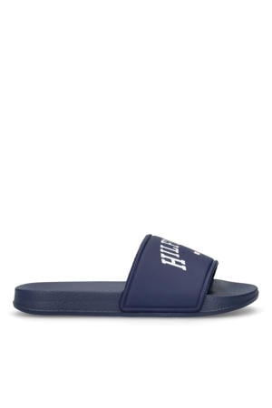 Damian badslippers donkerblauw