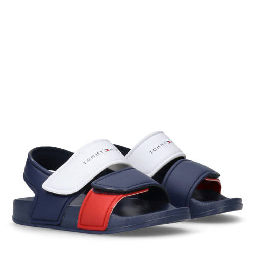 Tommy Hilfiger Joel sandalen blauw/wit/rood Jongens Imitatieleer Meerkleurig