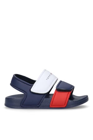 Joel sandalen blauw/wit/rood