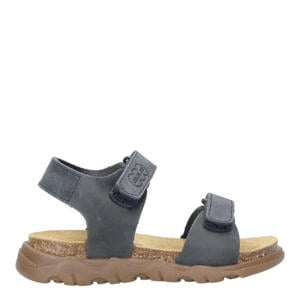 leren sandalen donkerblauw