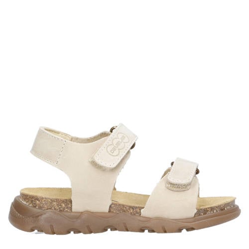 Develab leren sandalen ecru Jongens Leer Effen