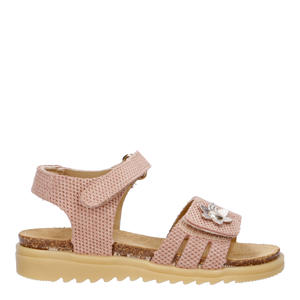   leren sandalen roze