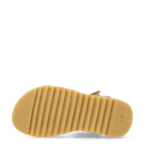 Develab leren sandalen taupe Bruin Meisjes Leer Meerkleurig