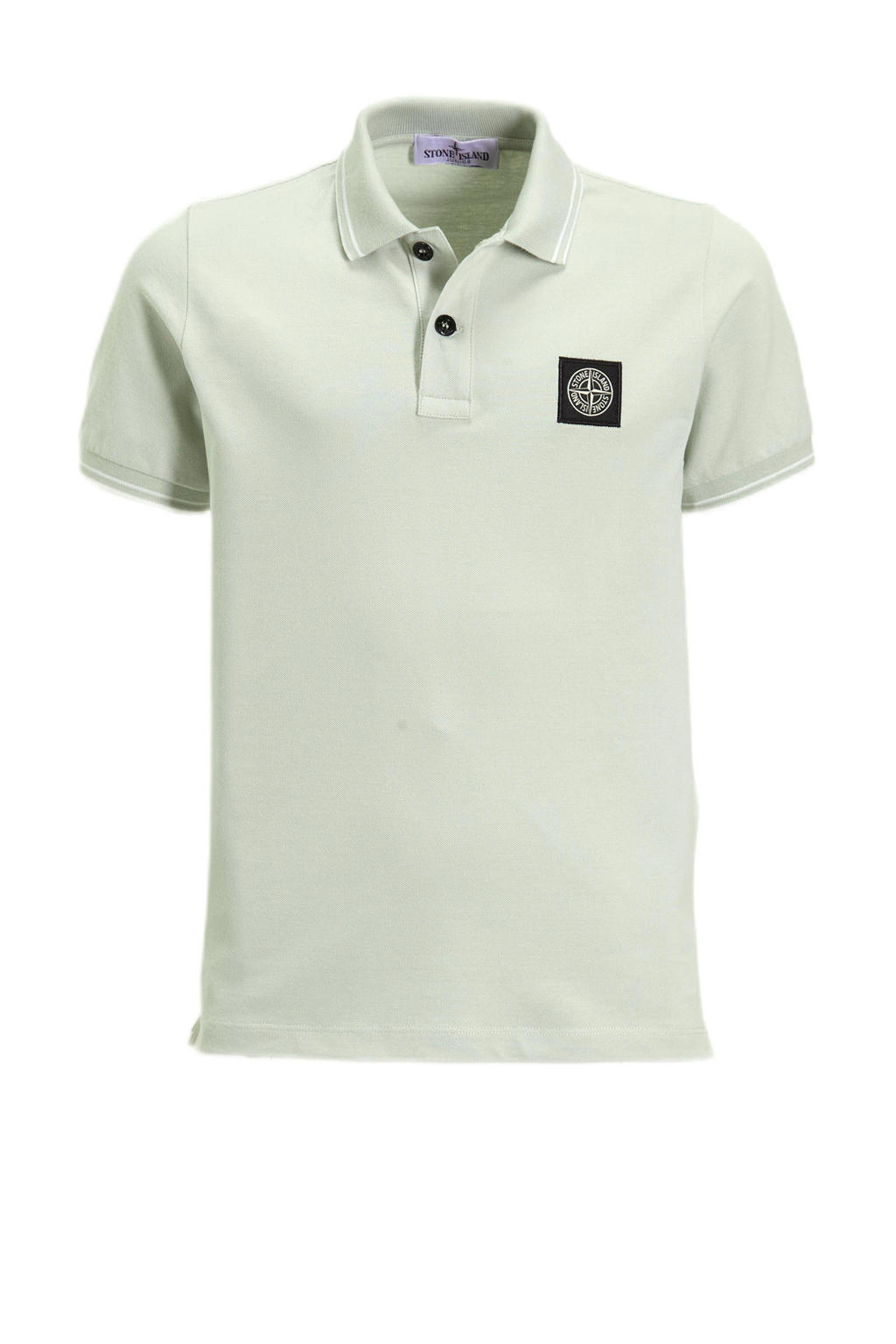 Stone Island Kids Boys Polo In Olive Green