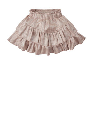 strokenrok Cleo met ruches en glitters roze