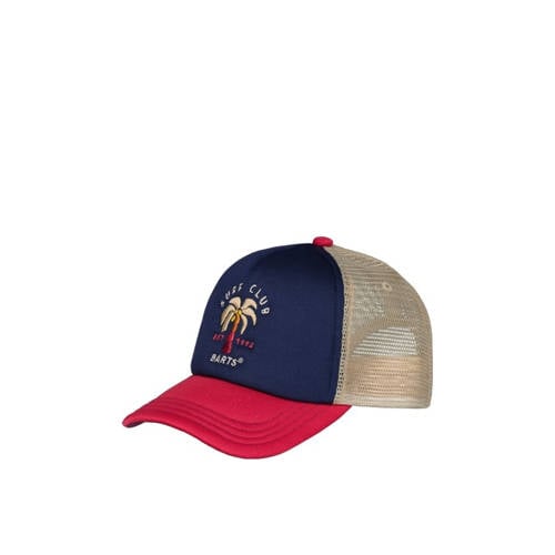 Barts pet Surfie donkerblauw / beige / rood Jongens/Meisjes Polyester Logo