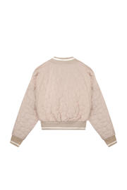 thumbnail: Roze meisjes NoBell’ bomberjack van polyester met effen, lange mouwen, opstaande kraag, ritssluiting en elastische boord