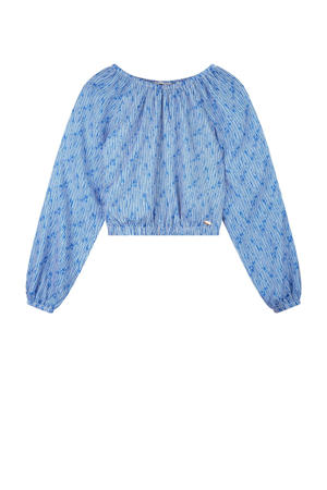 cropped top blauw