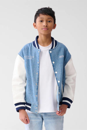 denim bomberjack lente blauw