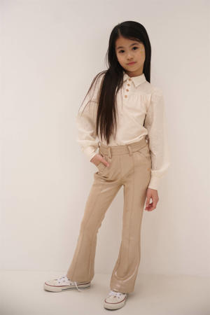 bootcut casual broek goud