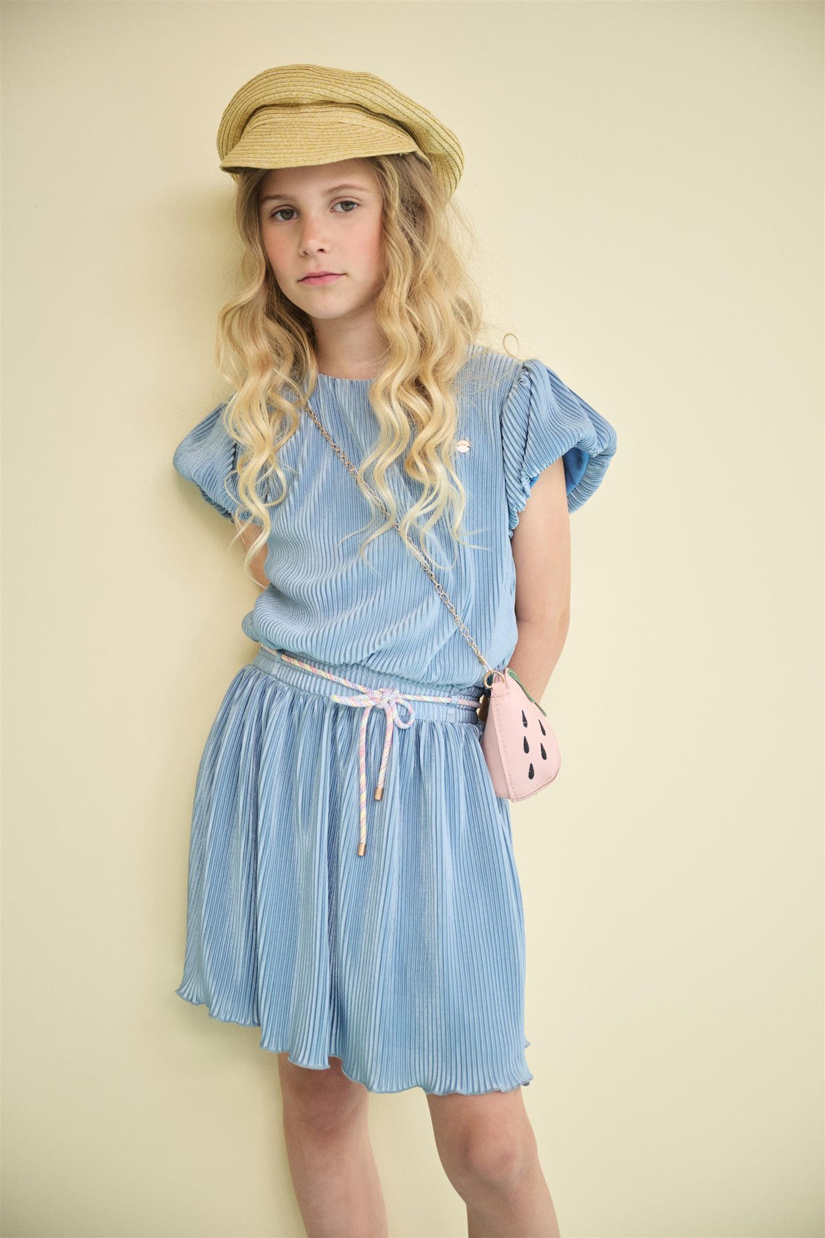 NONO midi jurk blauw kopen? Morgen in huis