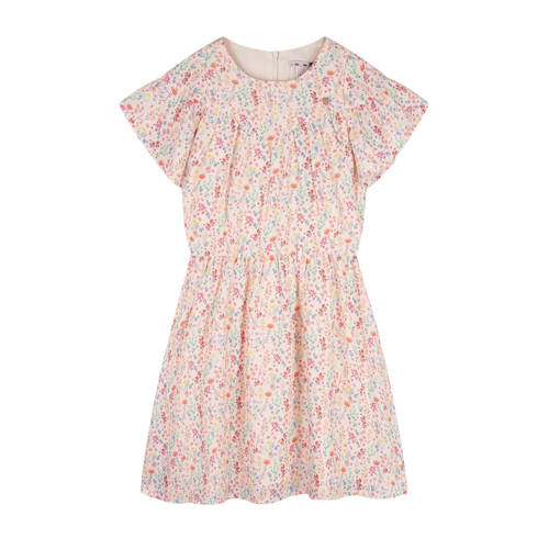 NONO zomerjurk ecru Meisjes Polyester Ronde hals Bloemen - maat 158/164 afbeelding