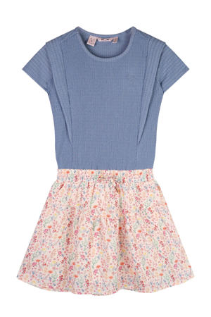 midi jurk blauw