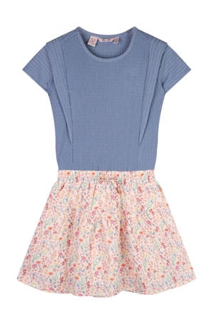 midi jurk blauw