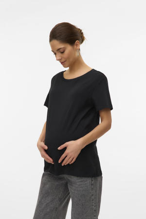 zwangerschaps T-shirt - set van 2 zwart/wit