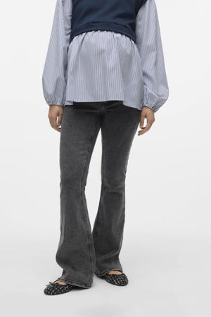 zwangerschapskleding flared jeans black denim