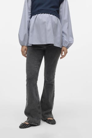 zwangerschapskleding flared jeans black denim