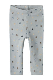 thumbnail: Lichtblauwe jongens NAME IT BABY babybroek van katoen met regular fit, elastische tailleband en effen