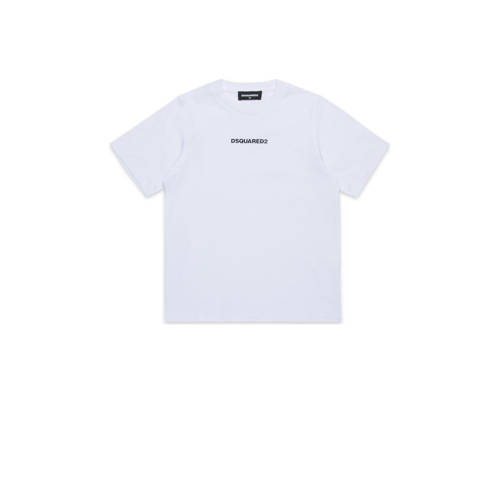 Dsquared2 T-shirt wit Jongens Katoen Ronde hals Tekst - maat 164 afbeelding