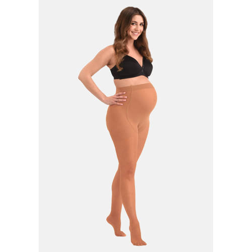 Mamsy zwangerschapspanty 40 denier naturel Beige Dames Polyamide Effen - maat XXL afbeelding