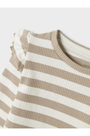 thumbnail: NAME IT MINI longsleeve lichtbruin rib gebreid