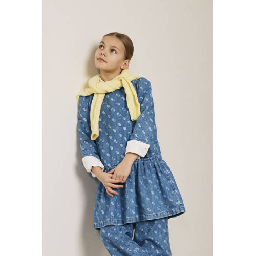 NAME IT KIDS spijkerjurk medium blue denim Blauw All over print