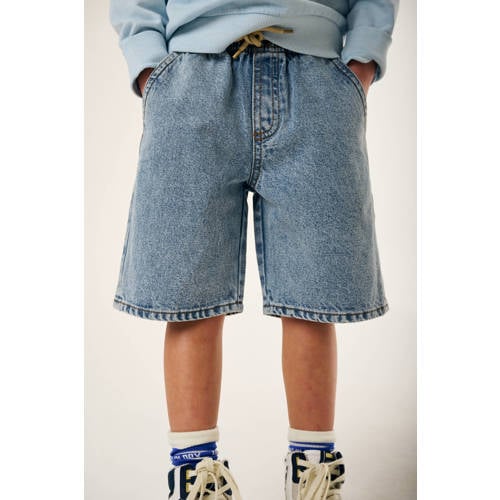 Tumble 'n Dry denim short light blue denim Korte broek Blauw Jongens Katoen