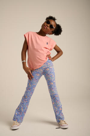 flared broek blauw