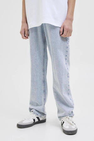 high waist relaxed  fit jeans light blue denim