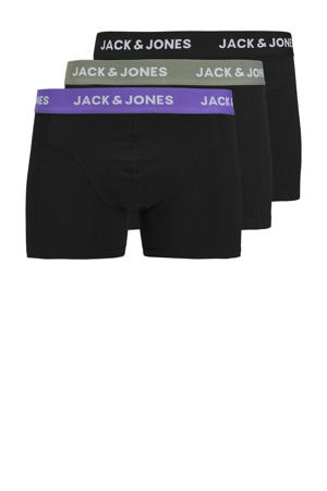   boxershort JACAXEL SOLID - set van 3 zwart
