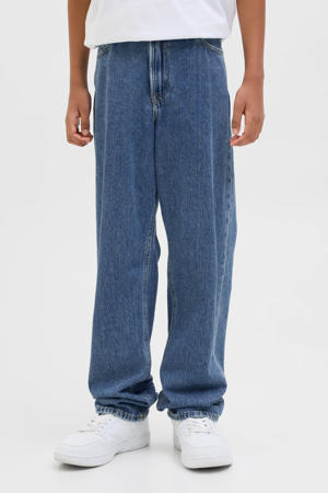 high waist relaxed fit jeans medium blue denim