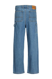 thumbnail: Medium blue denim jongens JACK & JONES JUNIOR loose fit jeans van denim met regular waist en effen