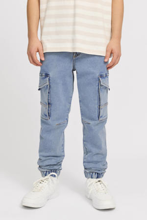 straight leg light blue denim