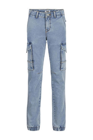 straight leg light blue denim