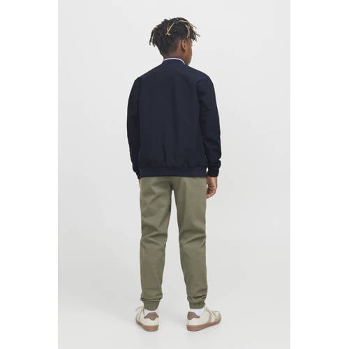 JACK & JONES JUNIOR bomberjack donkerblauw Jas Jongens Polyester Ronde hals