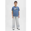 JACK & JONES JUNIOR high waist extra baggy fit jeans light blue denim
